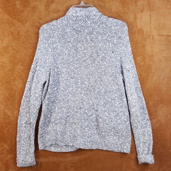 CLUB MONACO Womens Sweater Small Gray Cardigan Button Up Collared Linen Cotton - Picture 3 of 7